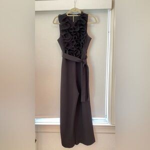 Zara Black Full Length Ruffle Jumper- Medium